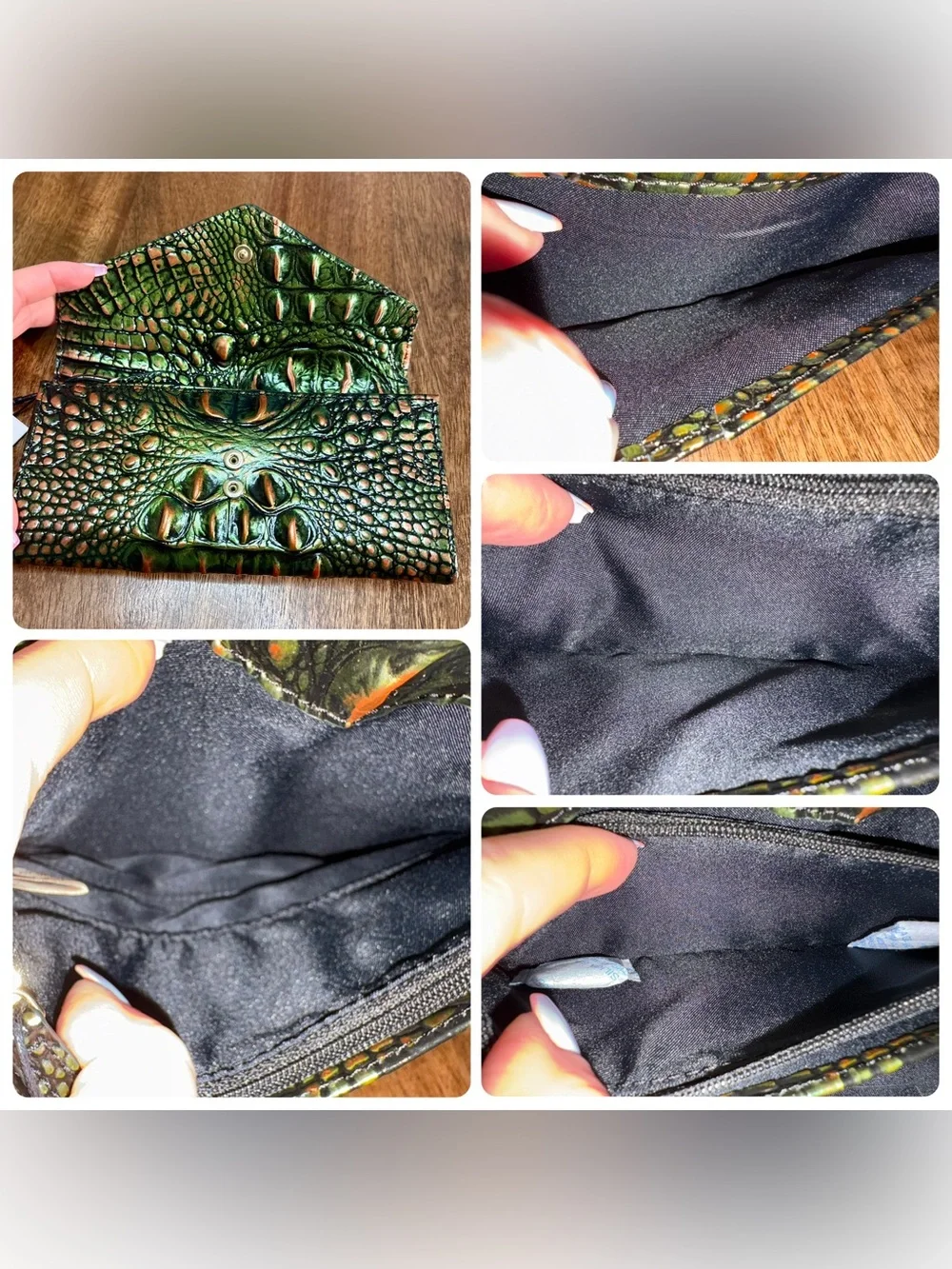 Brahmin NWT Veronica - Samba Melbourne (#2)- Deep Green & Copper